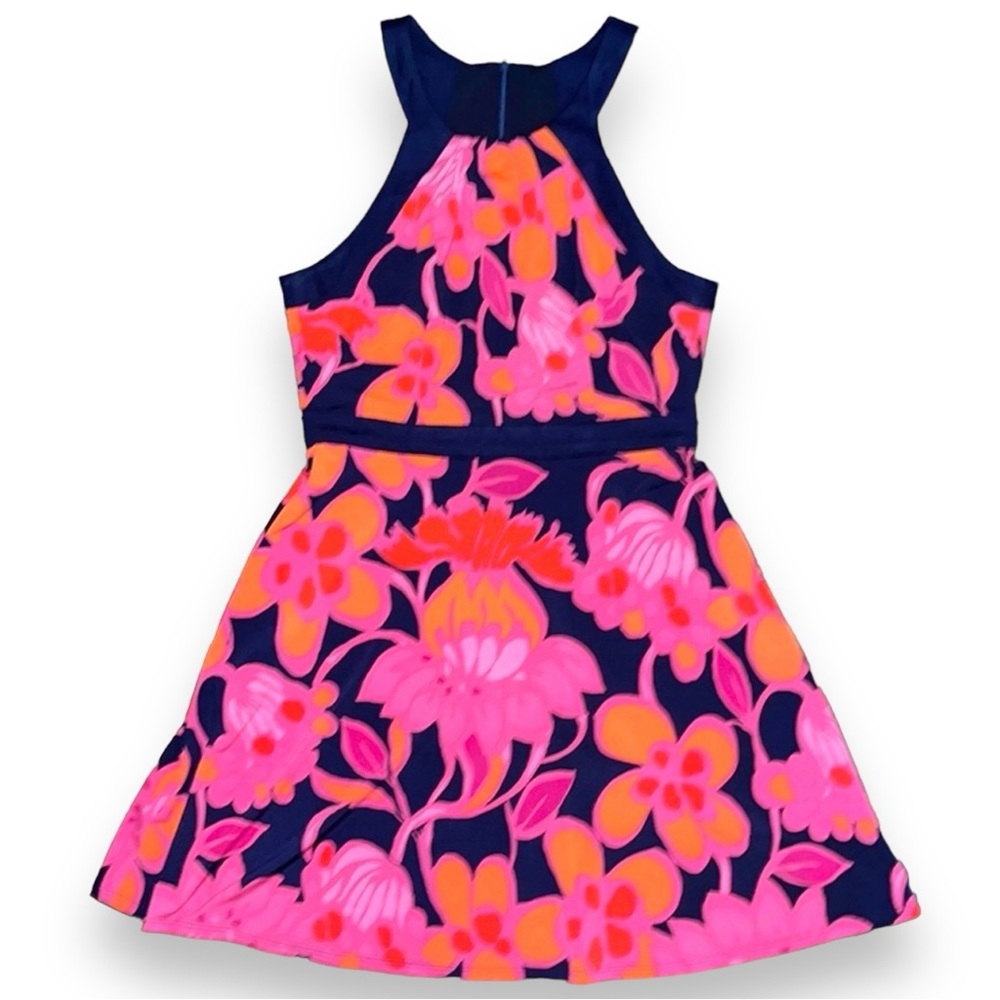 Trina Turk A-line floral ponte dress 6